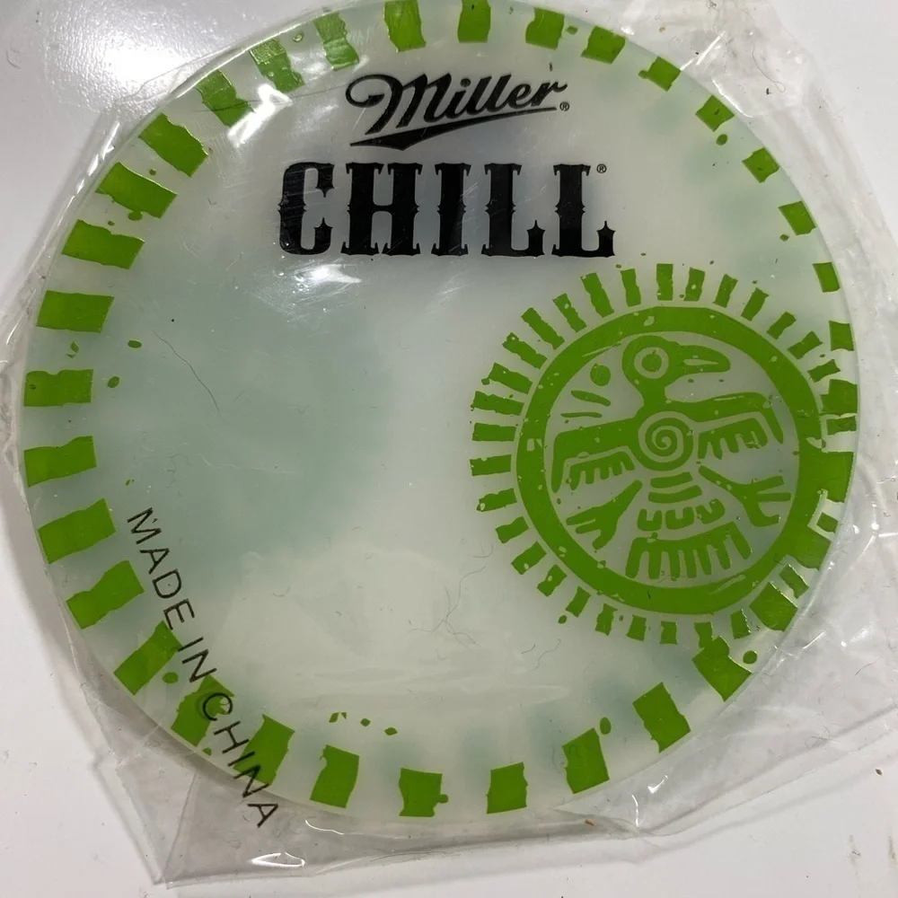 NEW.‎ Miller Chill Silicon Coasters. Set Of Twenty